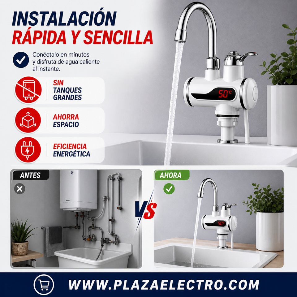 CALENTADOR DE AGUA ELECTRICO CON CAÑO